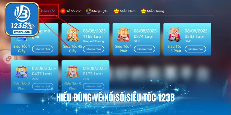 Xổ Số Siêu Tốc 123B - Chơi Lô Đề Nhanh Nhận Tiền Khủng Hiểu đúng về xổ số siêu tốc 123B